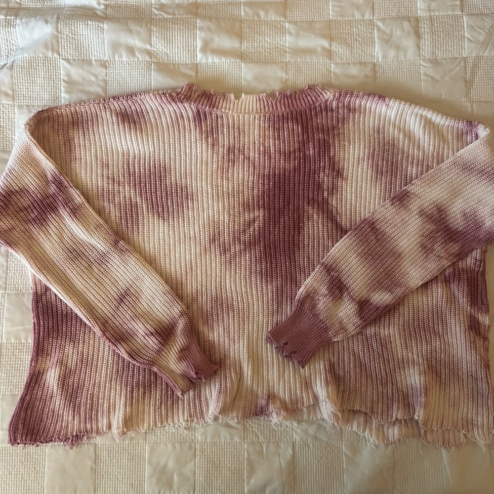 Tie-Dye Ribbed Sweater